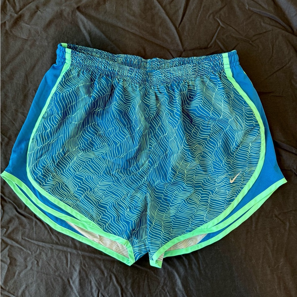 Teal Blue Pattern Nike Shorts